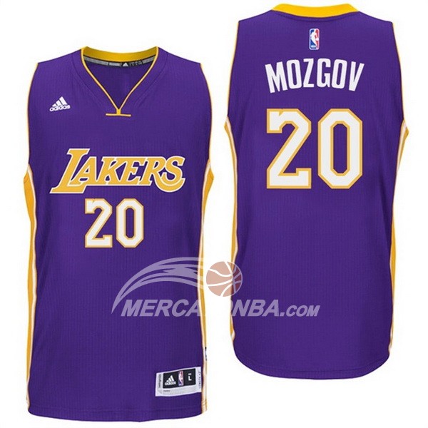 Maglia NBA Mozgov Los Angeles Lakers Purpura